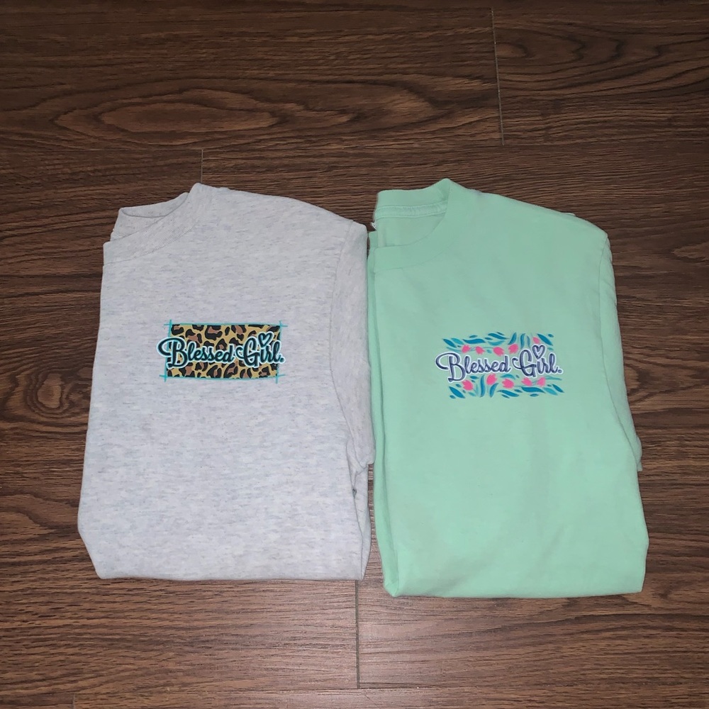 2 Blessed Girl Tshirts Size S